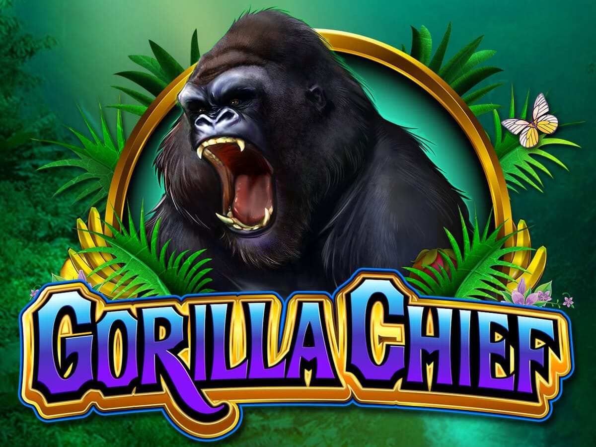 WMS 老虎機遊戲《Gorilla Chief》的森林主題遊戲畫面
