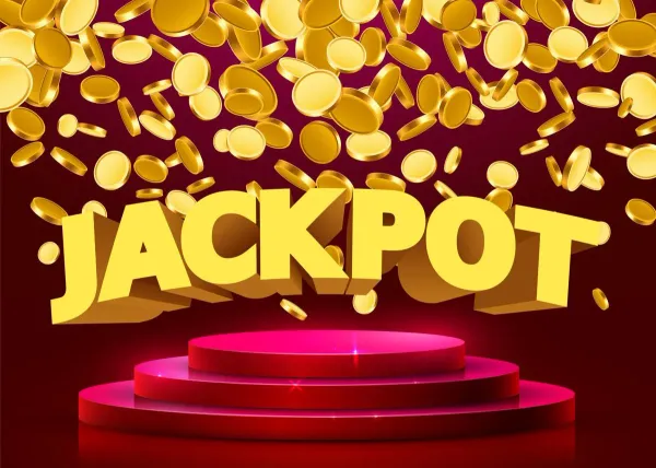 老虎機 Jackpot 彩金大獎的華麗顯示畫面