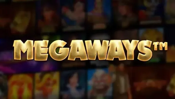 Megaways 老虎機的標誌性盤面，展示每輪不同高度的可變滾輪
